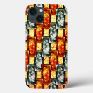 Case-Mate iPhone Case Plaques rectangulaires rouges en vert sculpté et t