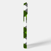 Coques Case-Mate iPhone Plaques Tartan simples Vert néon (Verso / Droite)