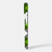 Coques Case-Mate iPhone Plaques Tartan simples Vert néon (Verso / Gauche)