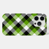 Coques Case-Mate iPhone Plaques Tartan simples Vert néon (Verso (horizontal))