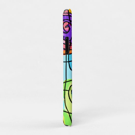 Coques Case-Mate iPhone Plaques vibrantes géométric (Dos/Droite)