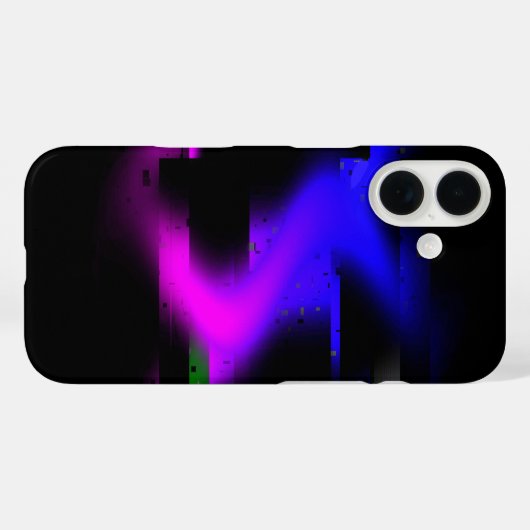 Coques Case-Mate iPhone Plasma noir brillant (Verso (horizontal))