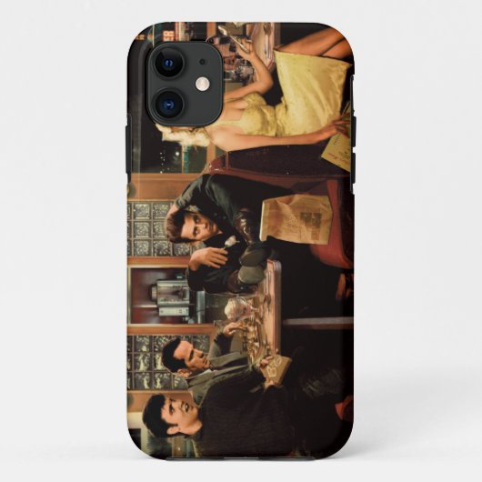 Coques Case-Mate iPhone Plat bleu (Dos)