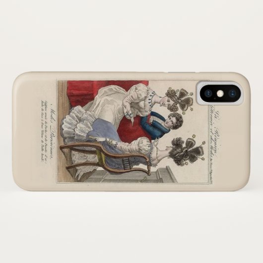 Coques Case-Mate iPhone Plat de mode de Regency (Dos (Horizontal))