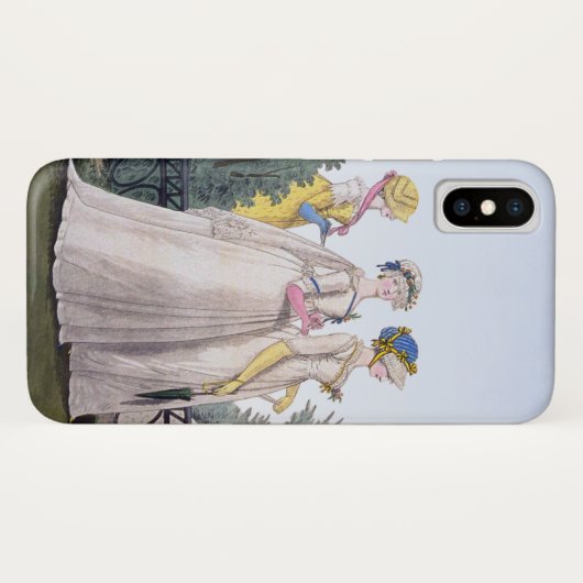 Coques Case-Mate iPhone Plat de mode de Regency Jane Austen (Dos (Horizontal))