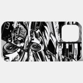 COQUES Case-Mate iPhone PLAT DE MUSCLE NOIR ET BLANC (Verso (horizontal))