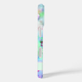 Coques Case-Mate iPhone Plat de peinture à l'aquarelle violet et vert amus (Verso / Droite)