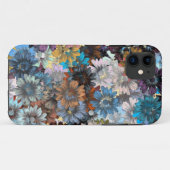Coques Case-Mate iPhone Plat floral bleu (Dos (Horizontal))