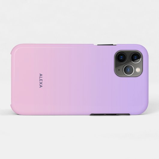 Coques Case-Mate iPhone Plat violet à rose ombre (Dos (Horizontal))