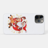 Coques Case-Mate iPhone **"Playful Santa Claus Design – Fun and Festive Ch (Dos (Horizontal))
