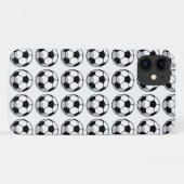 Coques Case-Mate iPhone Plein de petites balles de football (Dos (Horizontal))