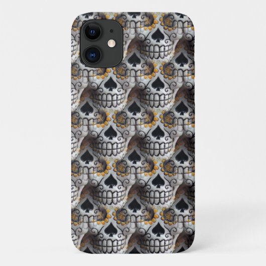 Coques Case-Mate iPhone Plein de petits crânes (Dos)