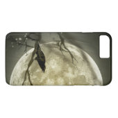 Coques Case-Mate iPhone Pleine lune avec un Corbeau (Dos (Horizontal))