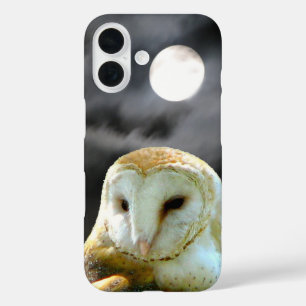 Coques iPhone 16 Pleine lune de Barn Owl