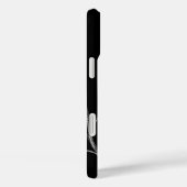 Coques Case-Mate iPhone Pleine lune de faucon Monogramme noir (Verso / Droite)