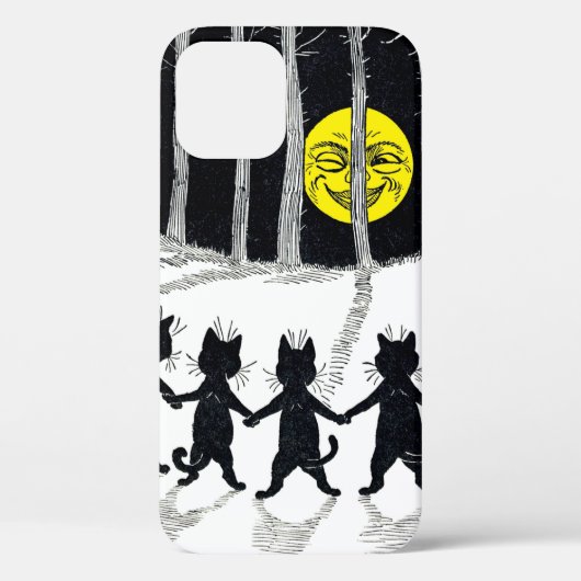 Coques Case-Mate iPhone Pleine lune et chats, Louis Wain (Verso)