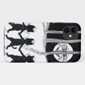 Coques Case-Mate iPhone Pleine lune et chats, Louis Wain (Dos (Horizontal))