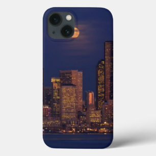 Case-Mate iPhone Case Pleine lune se levant au-dessus de l'horizon du