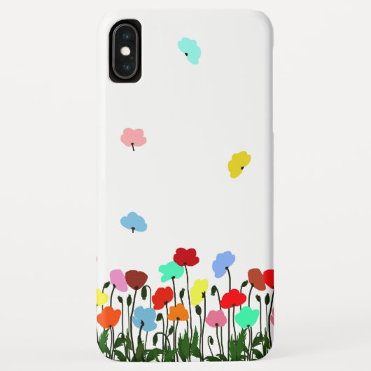 Coques Case-Mate iPhone Pleins pavots de couleur (Dos)