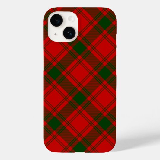 Coques Case-Mate iPhone Pli vert rouge tartan MacQuarrie (Verso)