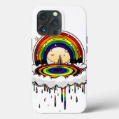 Coques Case-Mate iPhone Pluie arc-en-ciel (Verso)