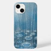 Coques Case-Mate iPhone Pluie Bleu (Verso)