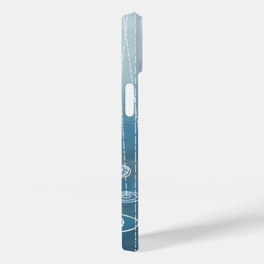 Coques Case-Mate iPhone Pluie Bleu (Verso / Droite)