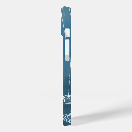 Coques Case-Mate iPhone Pluie Bleu (Verso / Gauche)