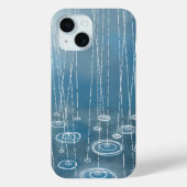 Coques Case-Mate iPhone Pluie Bleu (Verso)