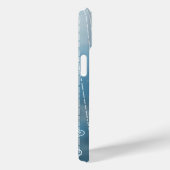 Coques Case-Mate iPhone Pluie Bleu (Verso / Droite)