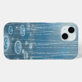 Coques Case-Mate iPhone Pluie Bleu (Verso (horizontal))