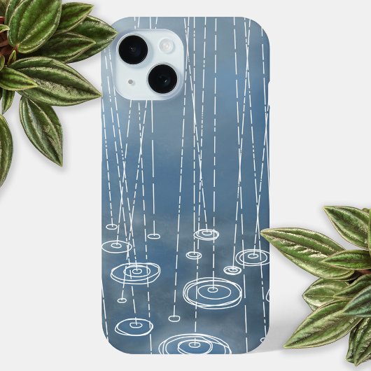 Coques Case-Mate iPhone Pluie Bleu