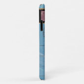 Coques Case-Mate iPhone Pluie Bleue Monogram Barrel Racer (Dos/Droite)