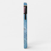 Coques Case-Mate iPhone Pluie Bleue Monogram Barrel Racer (Dos/Gauche)