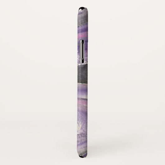 Coques Case-Mate iPhone Pluie de cercle du monogramme | (Dos/Droite)