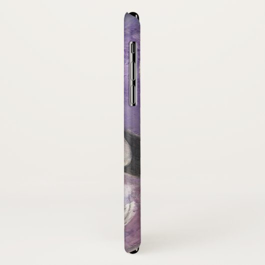 Coques Case-Mate iPhone Pluie de cercle du monogramme | (Dos/Gauche)