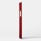 Coques Case-Mate iPhone Pluie sur cuir rouge (Verso / Droite)