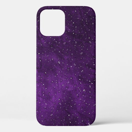 Coques Case-Mate iPhone Pluie sur cuir violet (Verso)