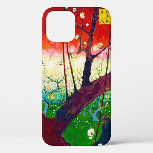 Coques Case-Mate iPhone Plum à fleurs (après Hiroshige), Van Gogh (Verso)