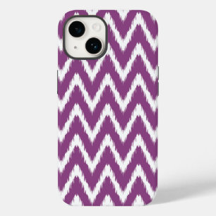 Coque Pour iPhone 14 Plum Asian Moods Ikat Chevrons