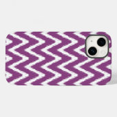 Coques Case-Mate iPhone Plum Asian Moods Ikat Chevrons (Verso (horizontal))