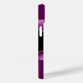 Coques Case-Mate iPhone Plum violet noir agate marbre nom script (Verso / Droite)