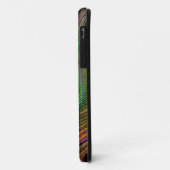 Coques Case-Mate iPhone Plume de paon cuivré vibrant (Dos/Gauche)