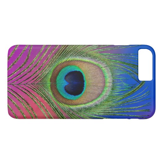 Coques Case-Mate iPhone Plume de queue d'un paon (Dos (Horizontal))