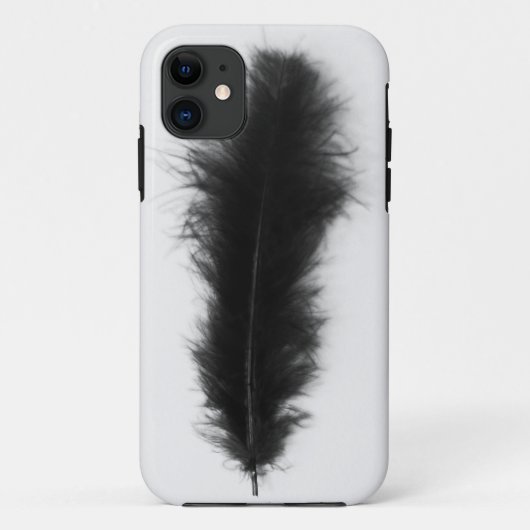 Coques Case-Mate iPhone Plume noire (Dos)