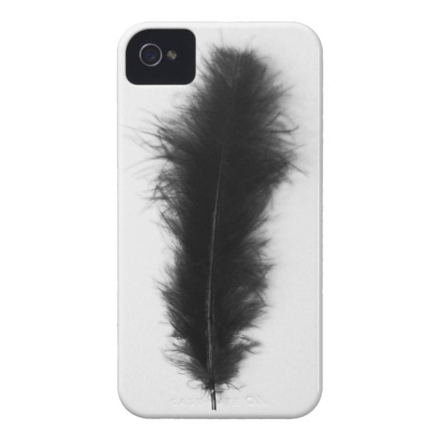 Coques Case-Mate iPhone Plume noire (Dos)