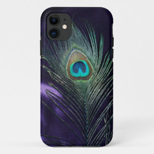 Coque Case-Mate Pour iPhone Plume pourpre impressionnante de paon