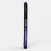 Coques Case-Mate iPhone Plume pourpre soyeuse de paon (Dos/Droite)