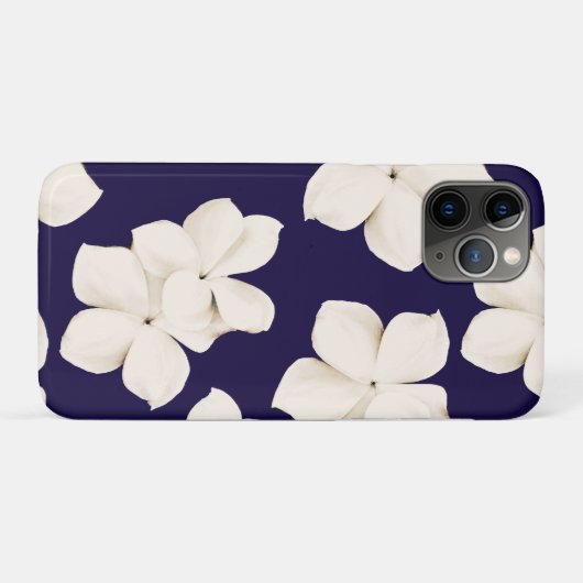 Coques Case-Mate iPhone Plumeria blanche (Dos (Horizontal))
