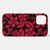 COQUES Case-Mate iPhone PLUMÉRIA D'ÎLE (NOIR/ROUGE) (Verso (horizontal))